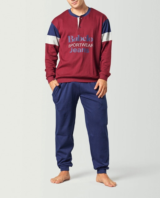 Imagen 0 de Pijama de hombre largo interlock