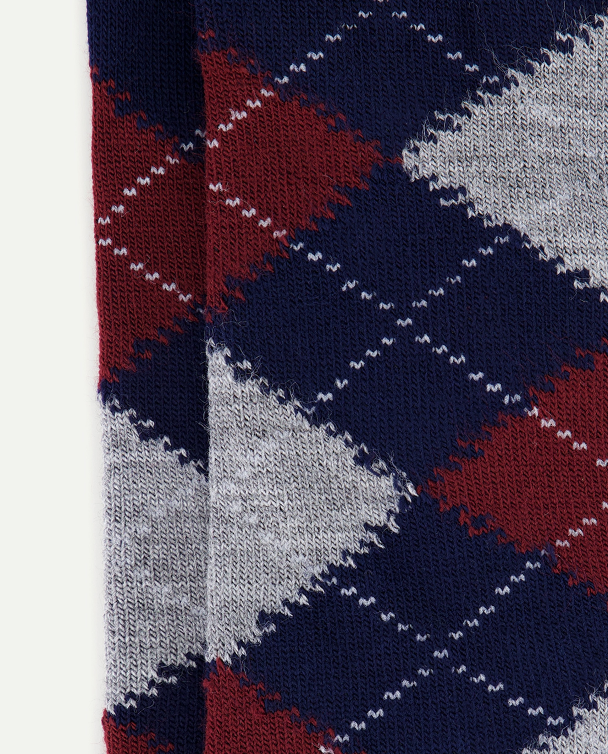 Calcetín infantil de rombos Azul-2