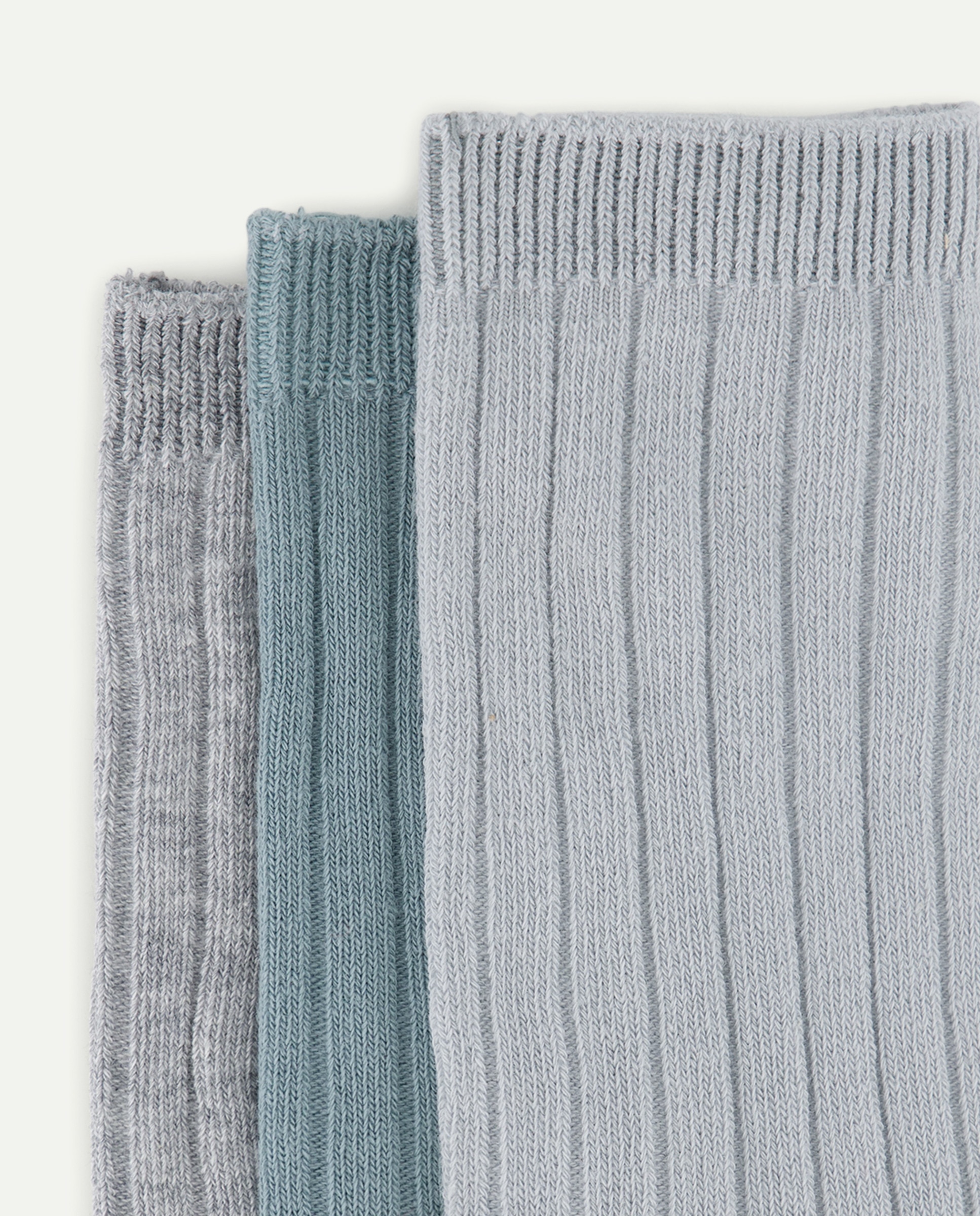 Pack 3 calcetines altos de niña de canale Verde-2