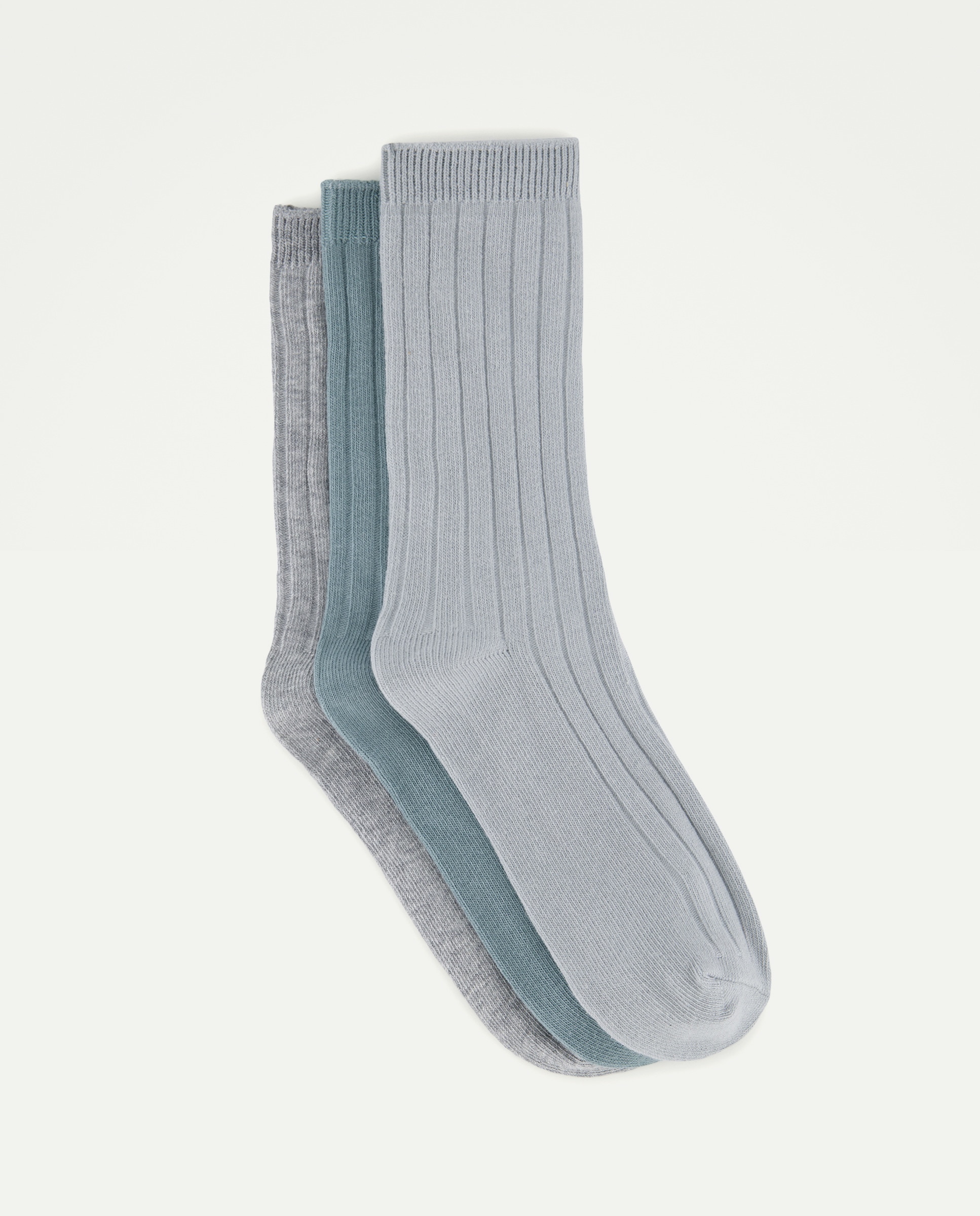 Pack 3 calcetines altos de niña de canale Verde-1
