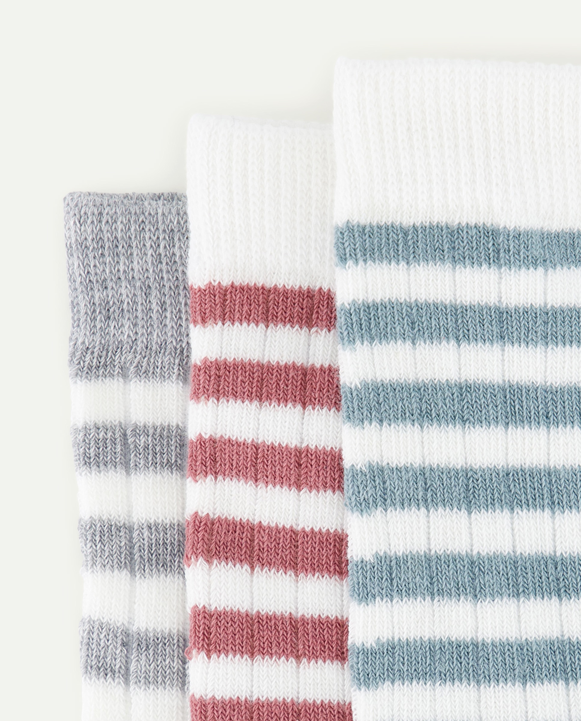 Pack 3 calcetines altos de niña de canale 200 Rosa-2