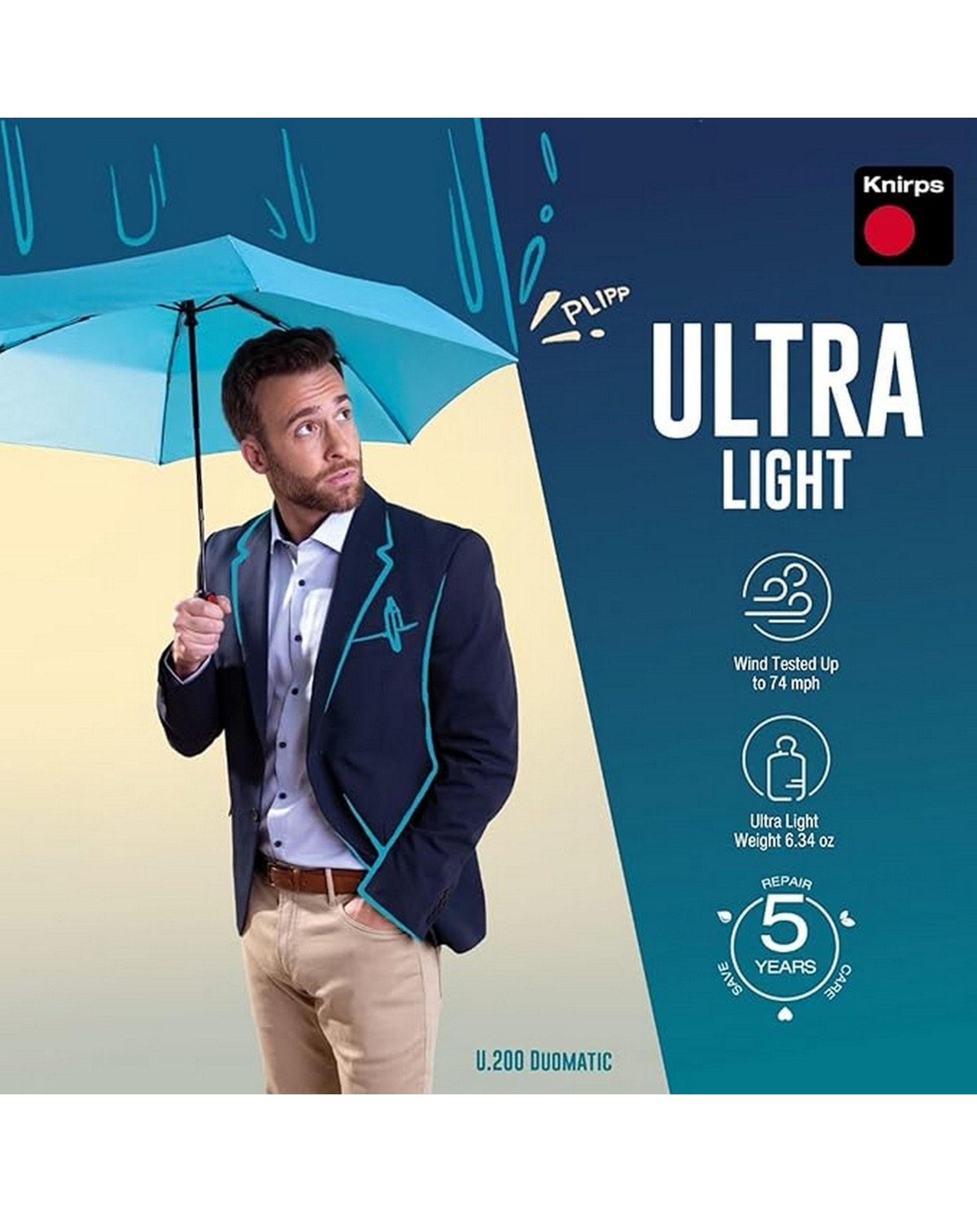 Guarda-Chuva U200 Ultra Leve Duomatic 3