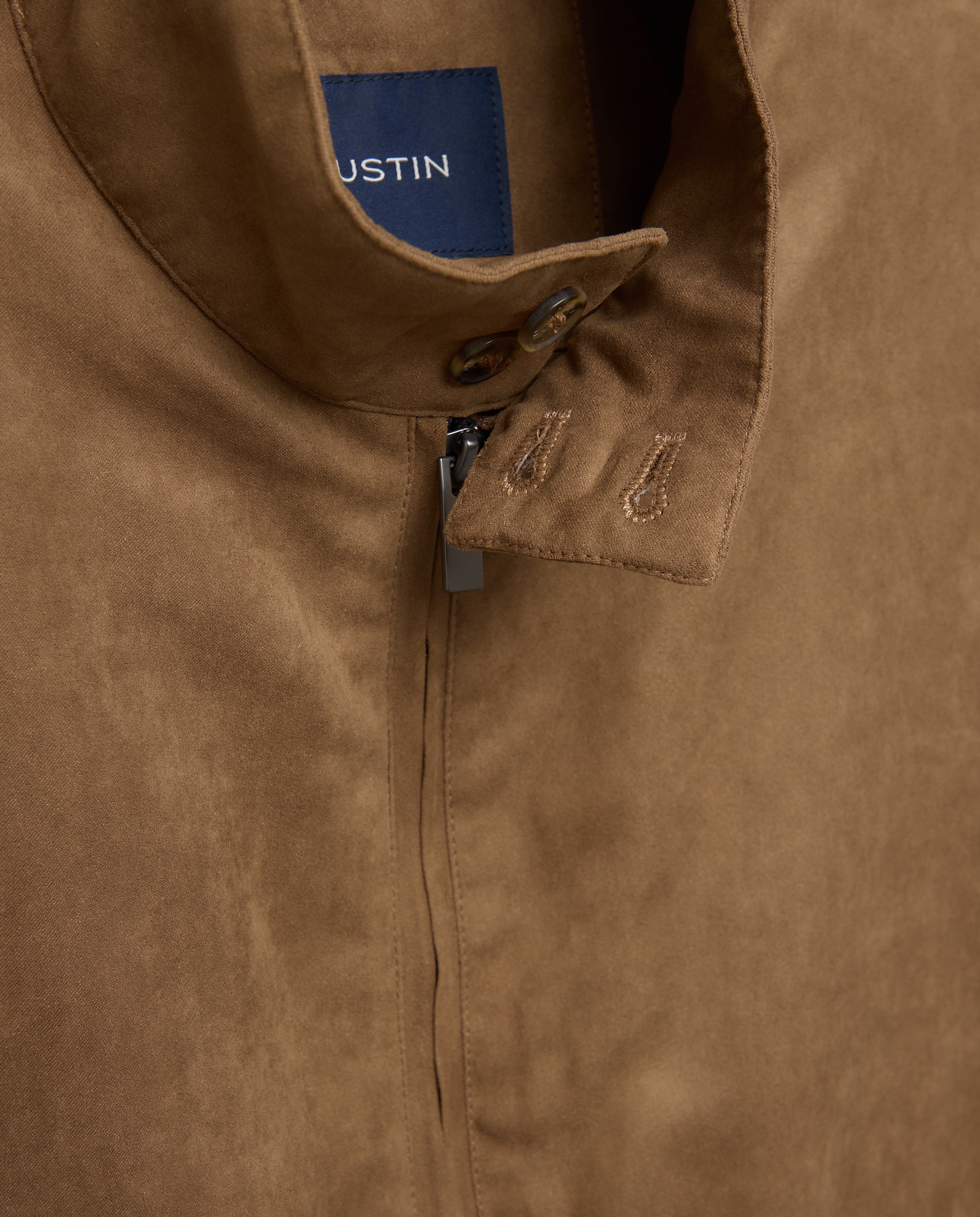 Blusão de Camurcina Castanho-7