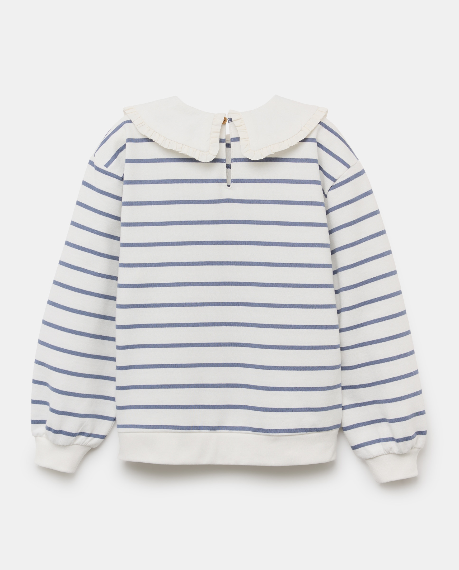 Sudadera niña con cuello Azul marino-2