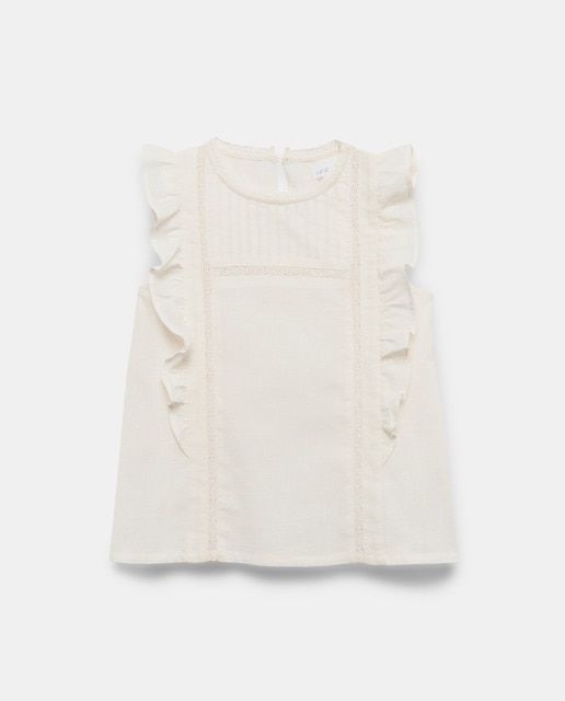 Imagen 0 de Blusa niña con jaretas