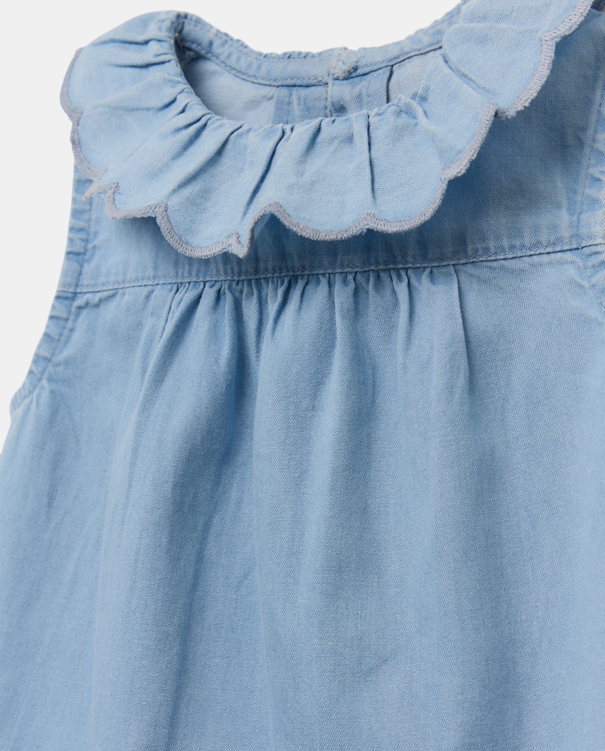 Blusa bebé niña denim Azul pálido-3