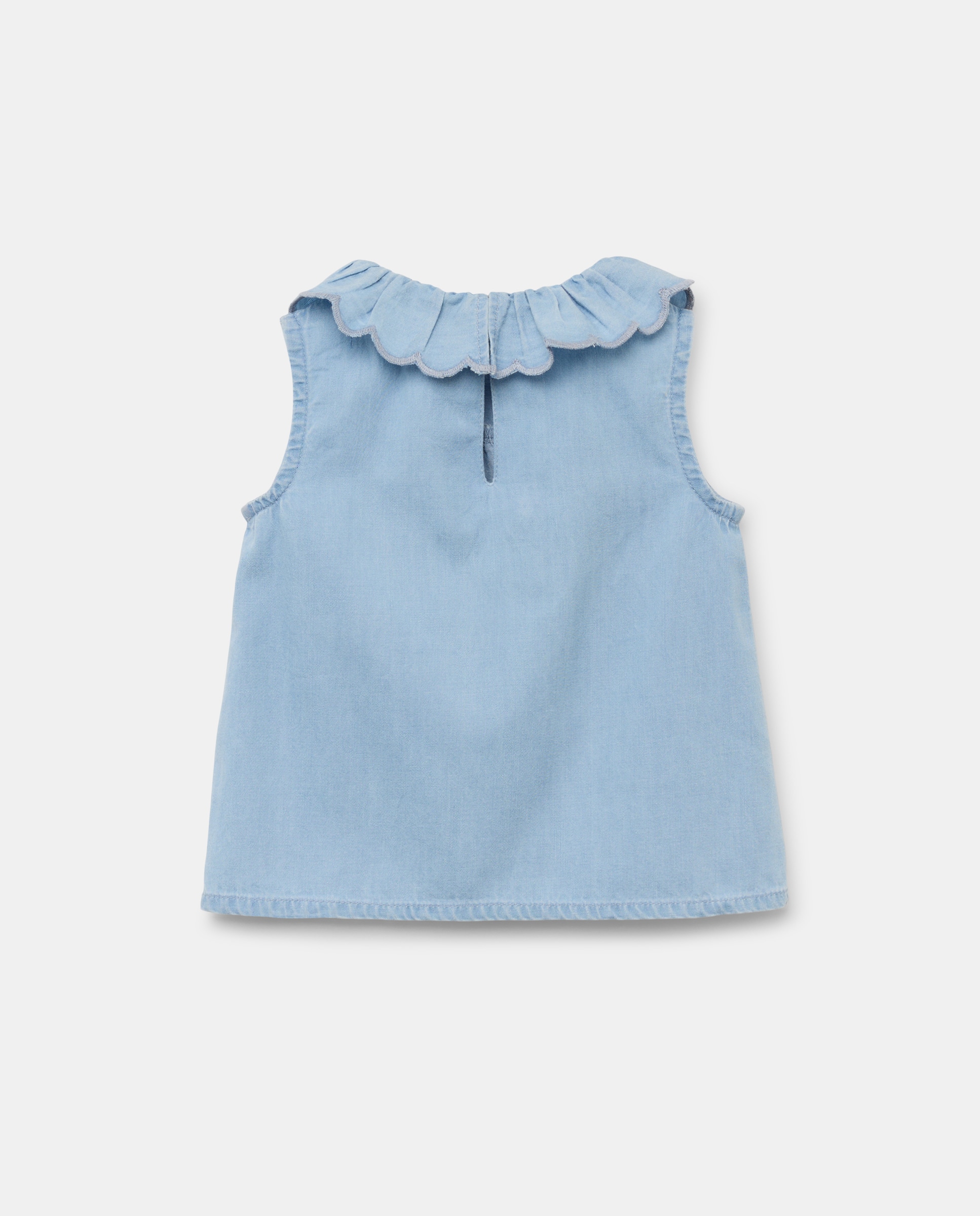 Blusa bebé niña denim Azul pálido-2