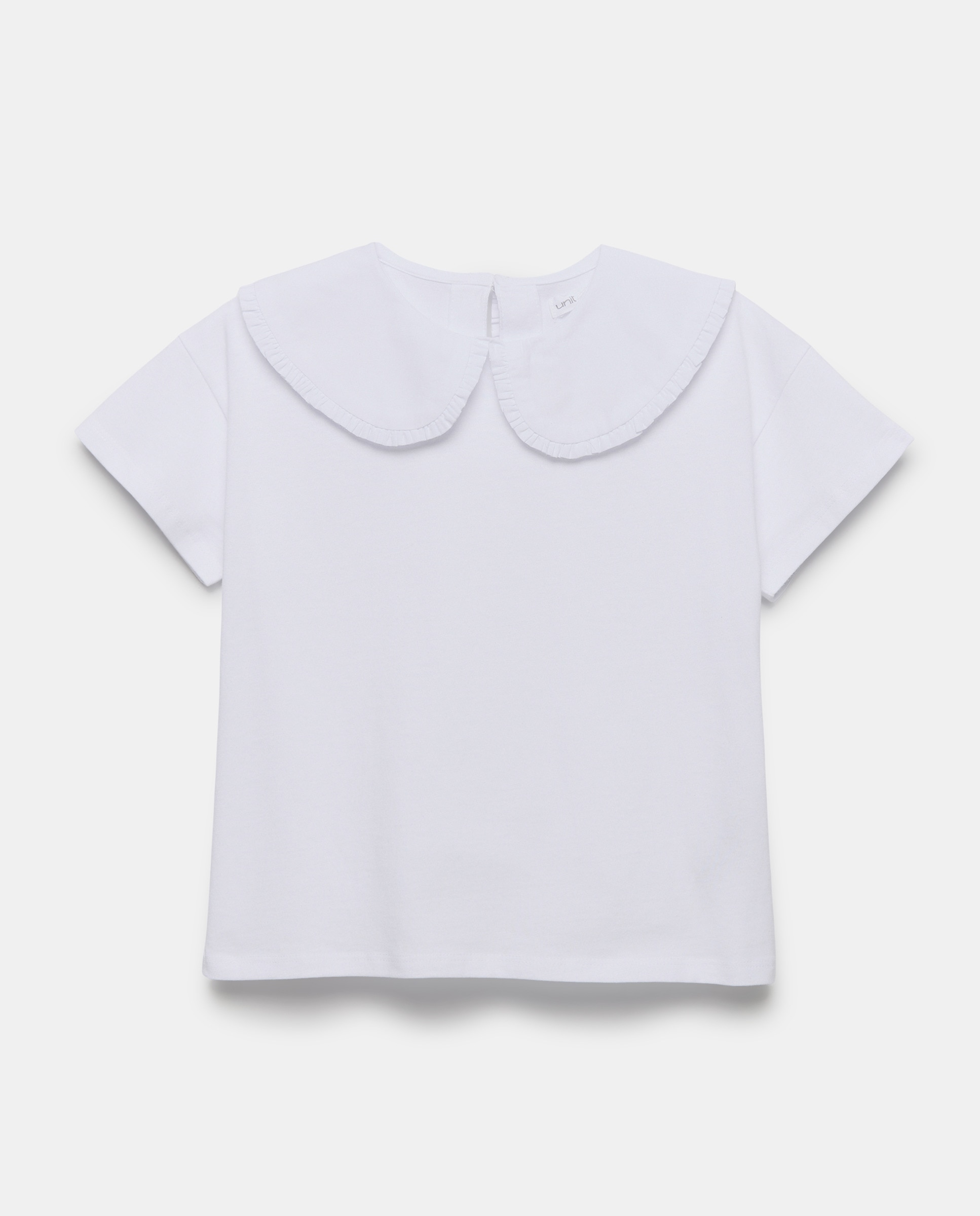 Imagen 0 de Camiseta niña abierta con cuello y lavado