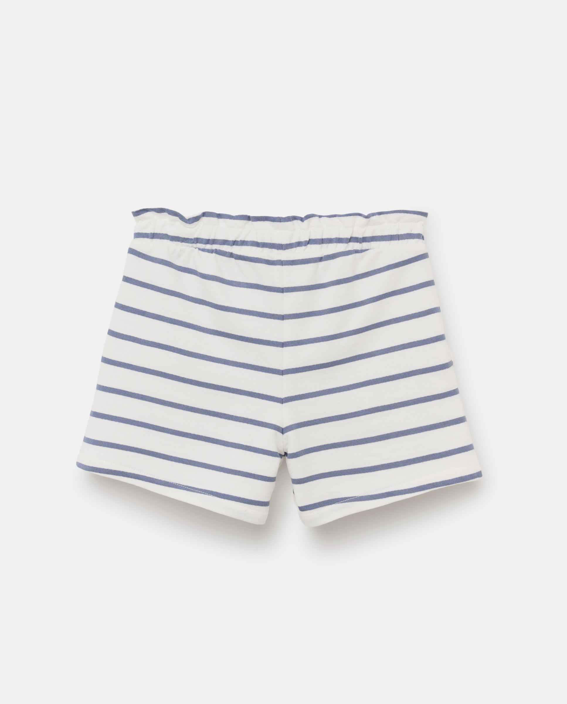 Short niña felpa de rayas Azul marino-2