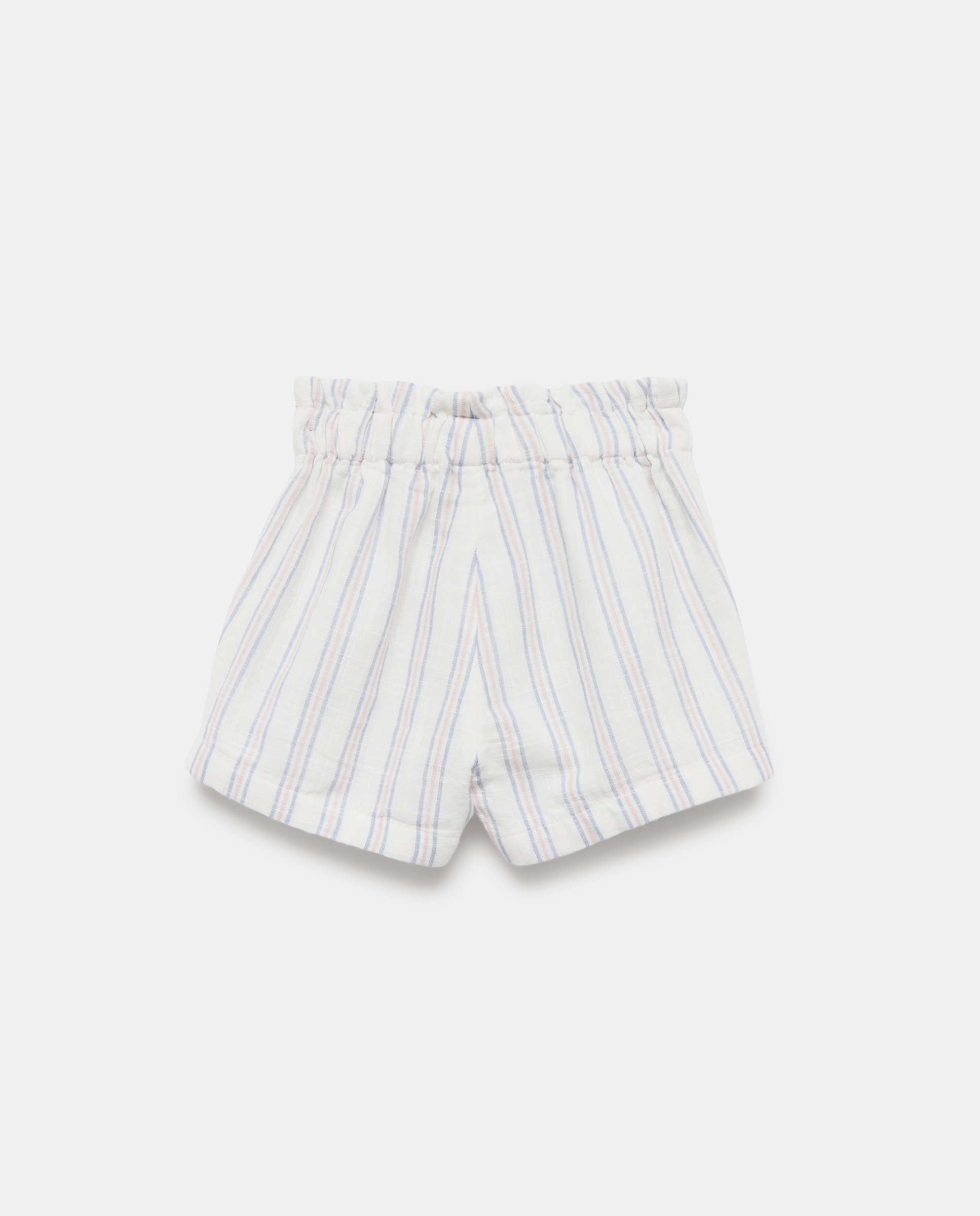 Short bebé niña de lino set 400 Azul-2