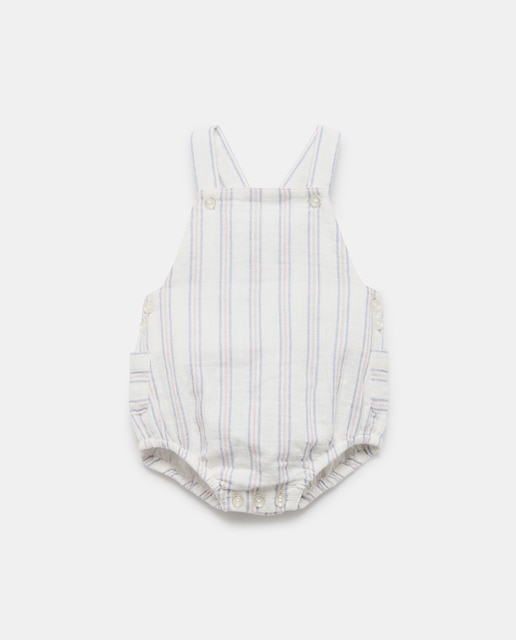 Imagen 0 de Ranita de recién nacido rayas tirantes