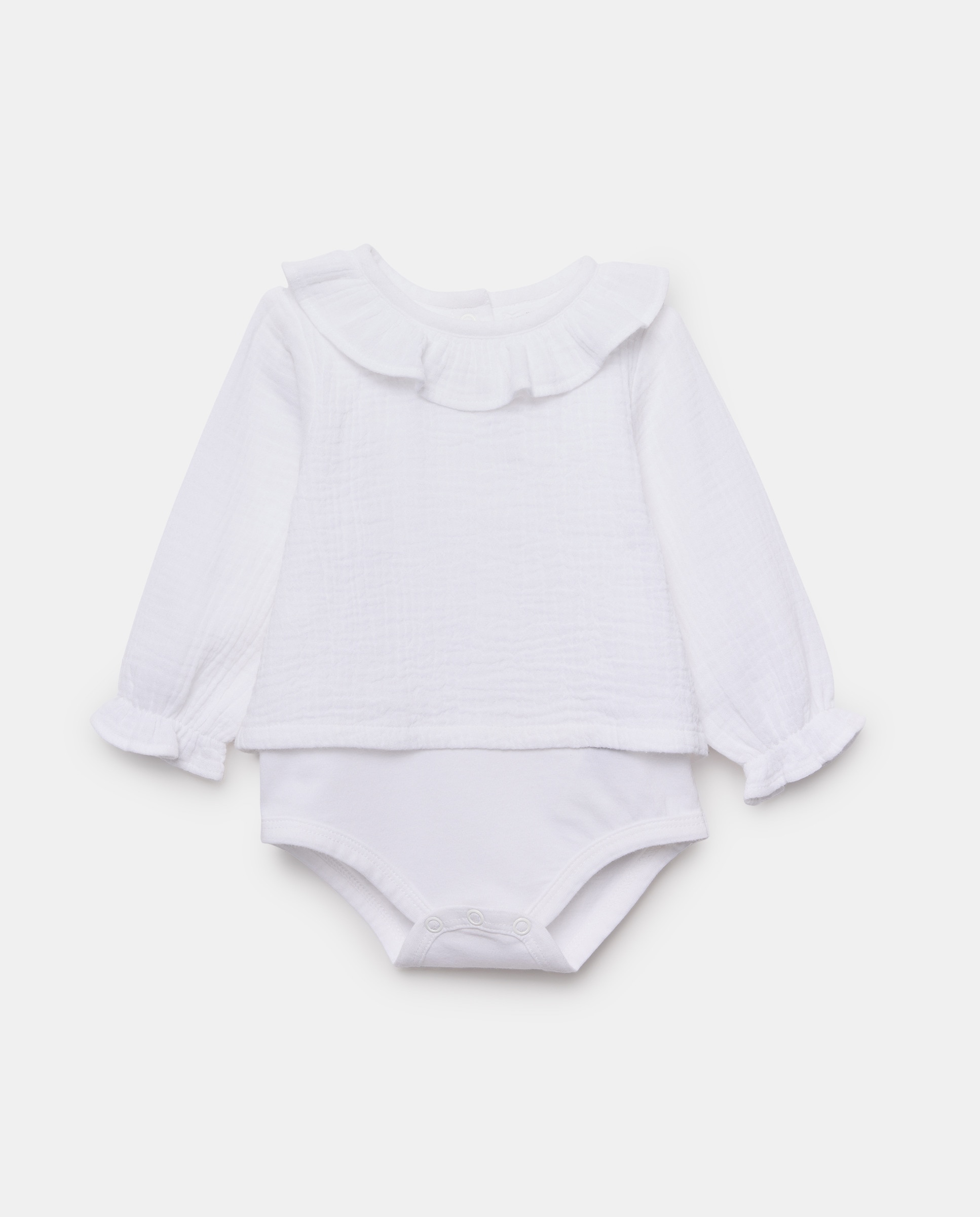Imagen 0 de Blusa body de recién nacido manga larga cuello