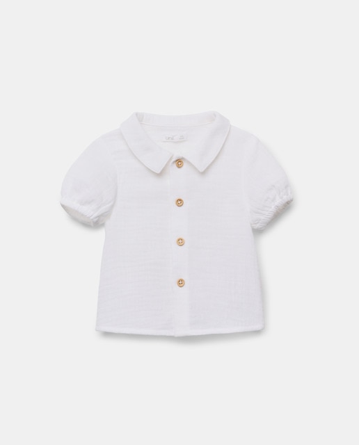 Imagen 0 de Camisa de recién nacido gasa manga corta