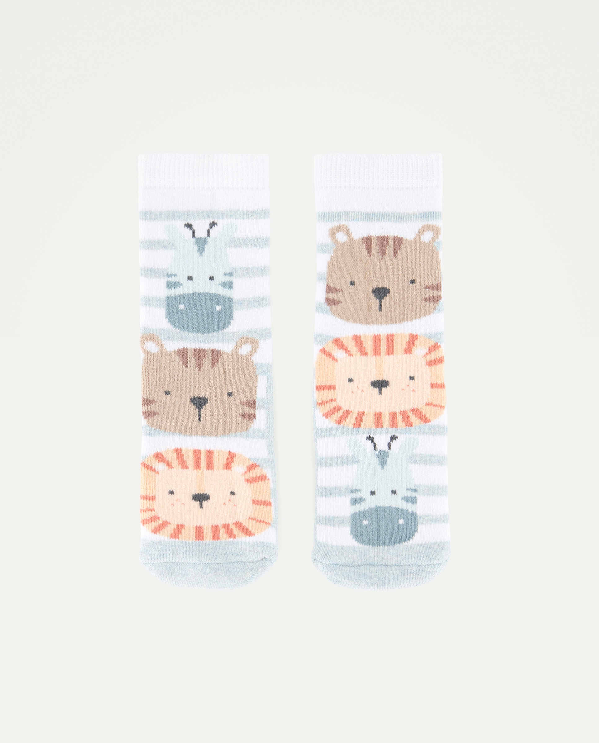 Meias Antiderrapantes de Bebé Multicolor-1