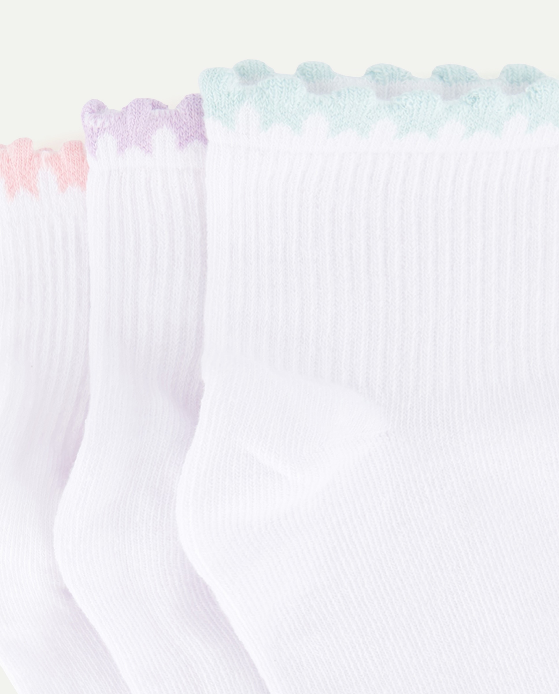 Pack de 3 Pares de Meias Desportivas pelo Tornozelo Invisíveis Cotton Juice Branco-2