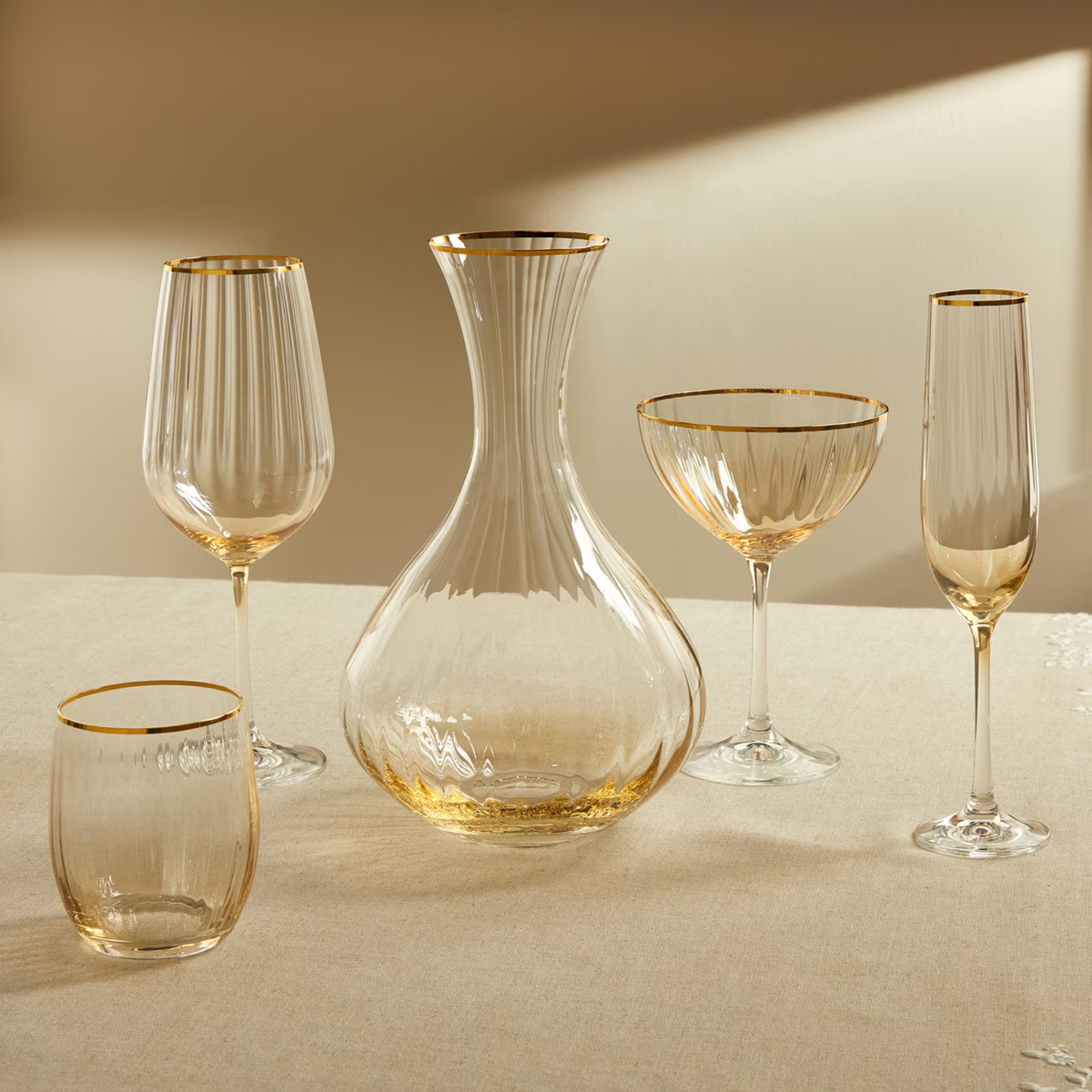 Serviço de cristal por peças Lido Âmbar 1