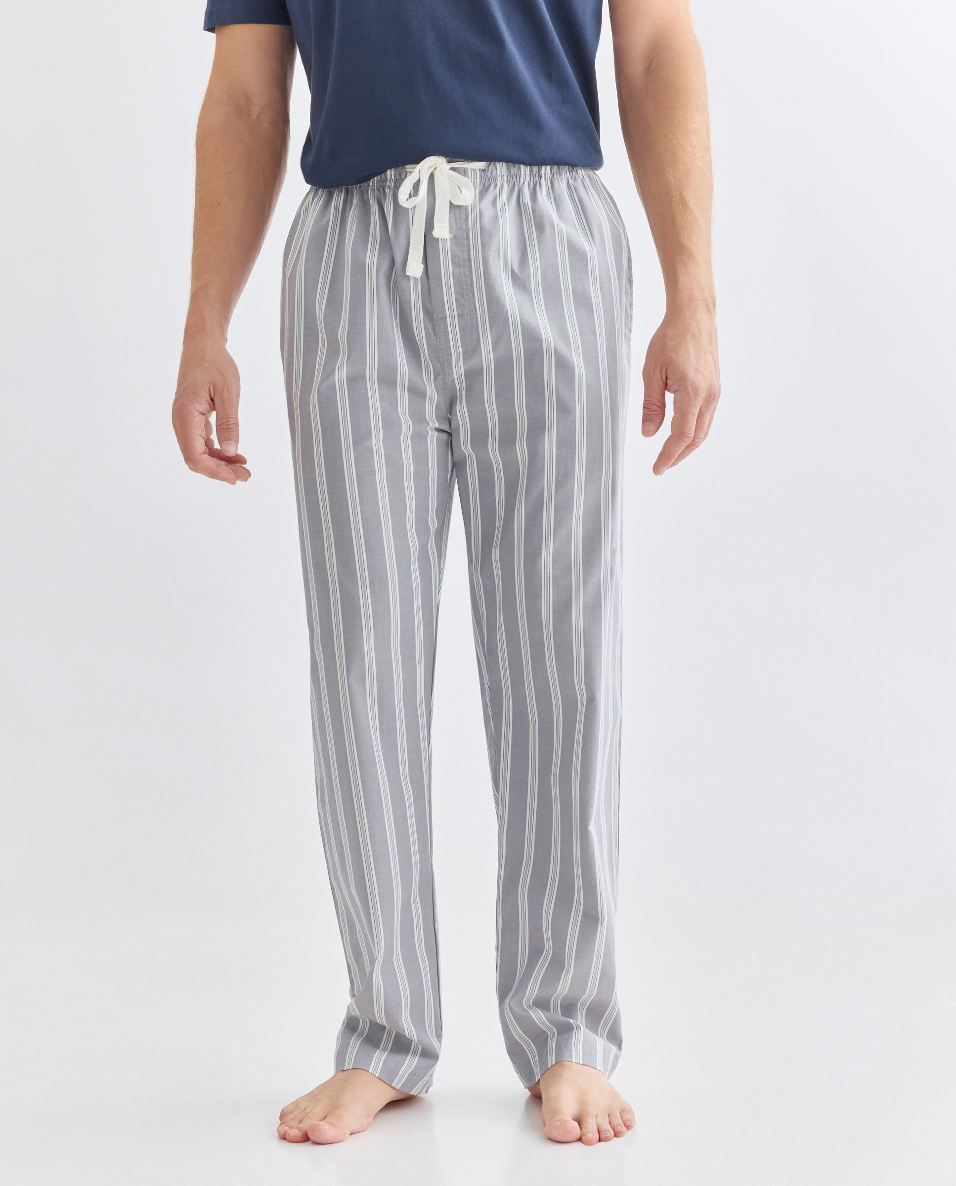 Pantalón Pijama hombre algodón Azul marino-2