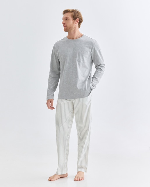 Imagen 0 de Pijama combinado manga larga Pantalón largo algodón