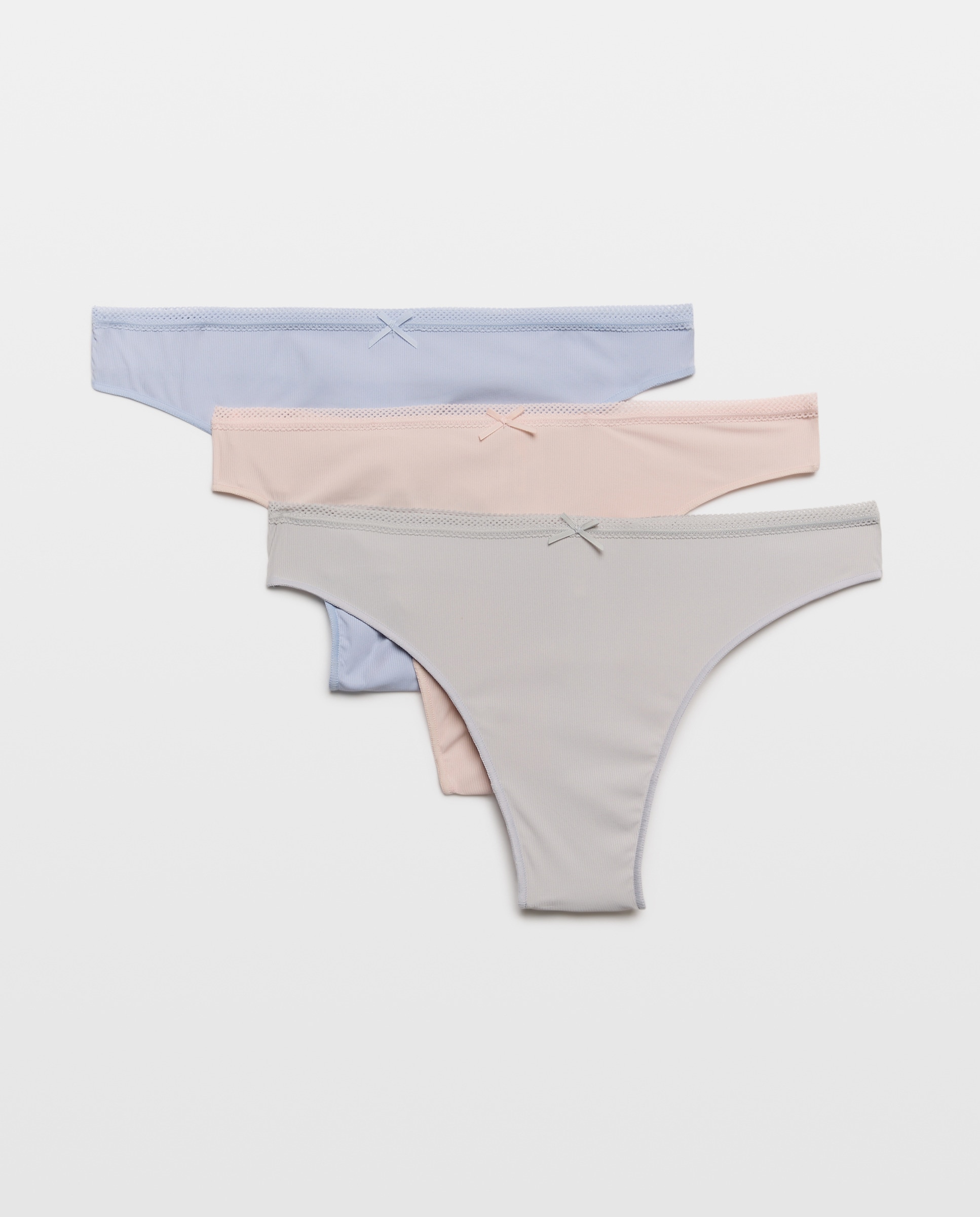 Pack de 3 Cuecas de Microfibra com Textura 200 Rosa-3