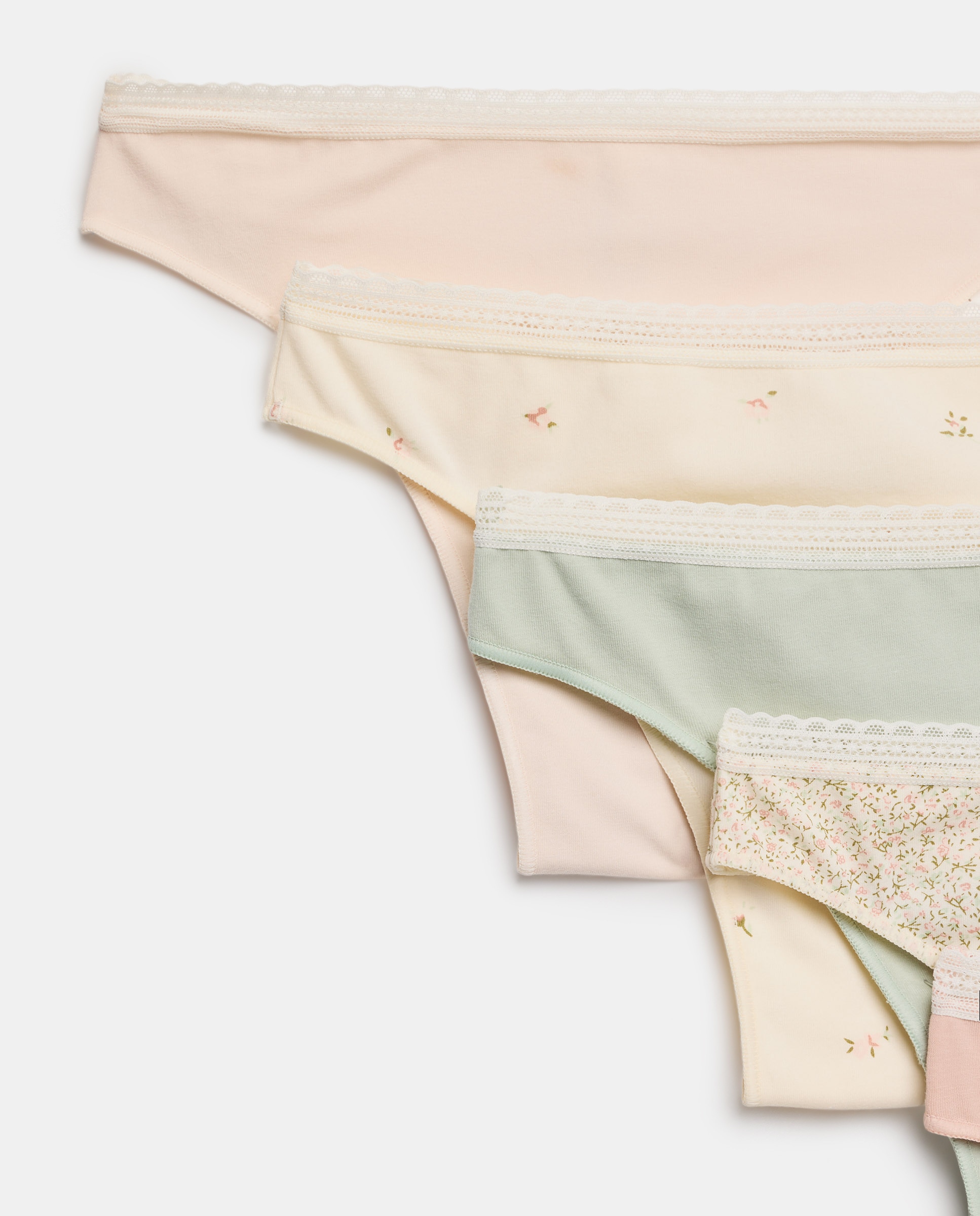 Pack de 7 Tangas com Bolos Branco-4