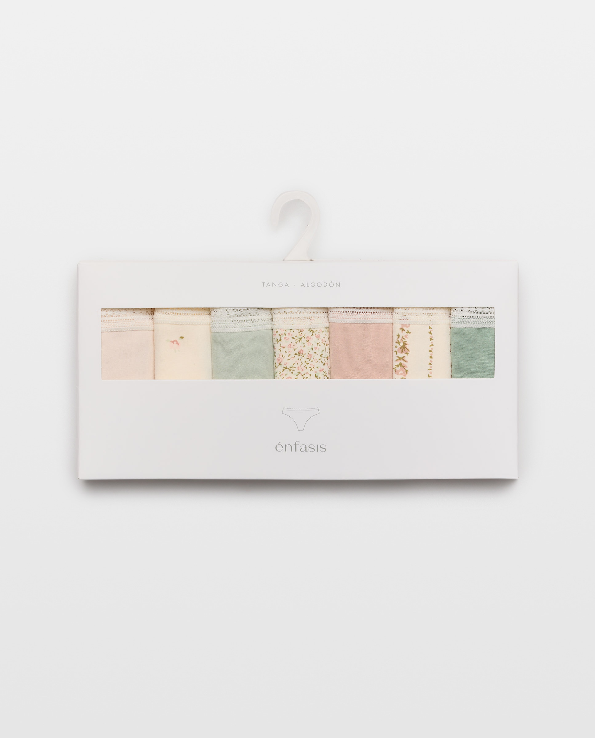 Pack de 7 Tangas com Bolos Branco-6