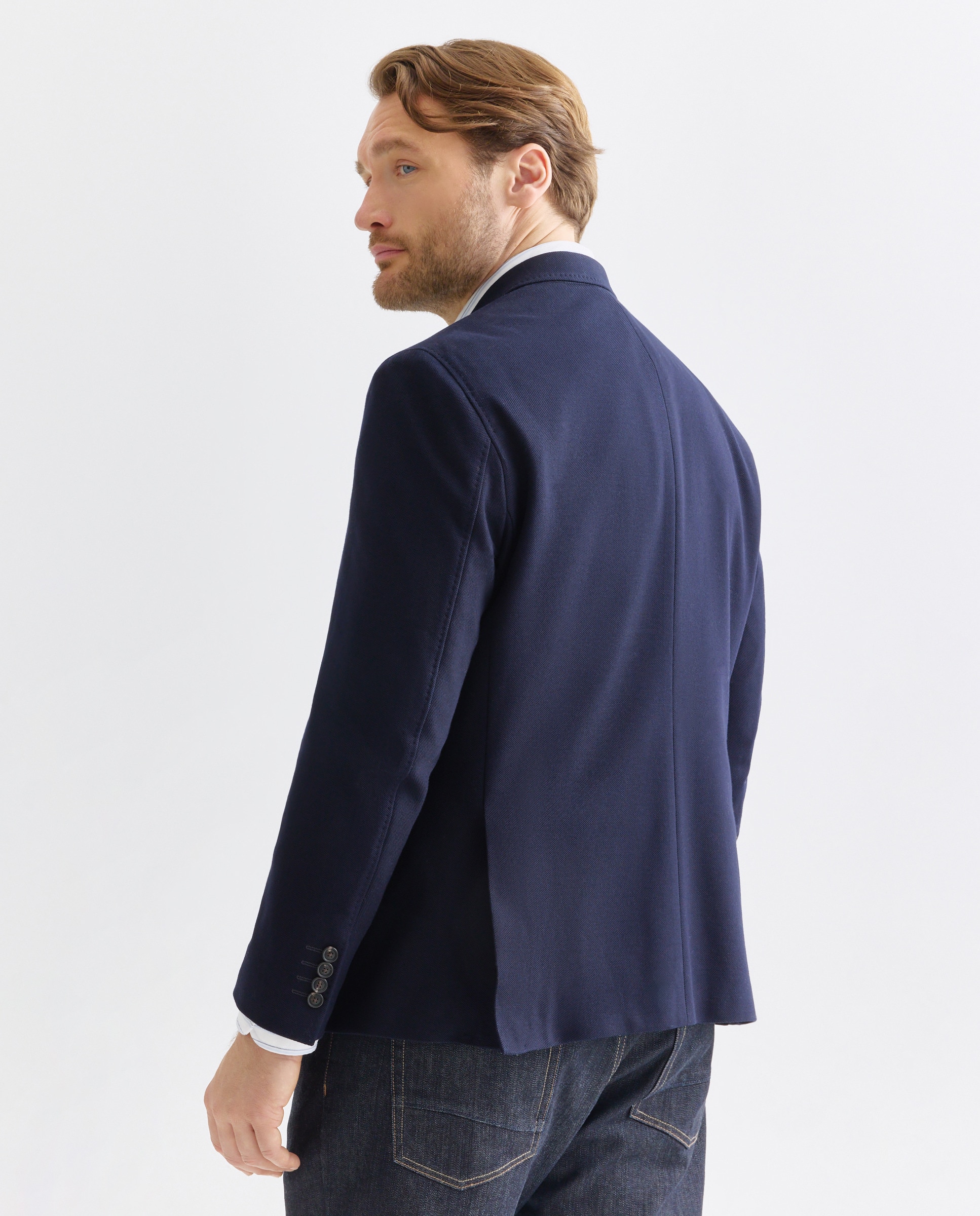 Casaco de Malha Azul-marinho-3