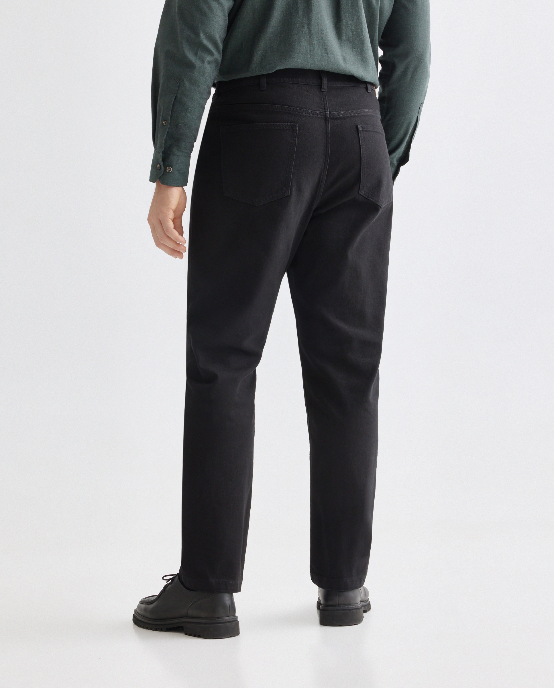 Jeans de Cinco Bolsos Preto-3