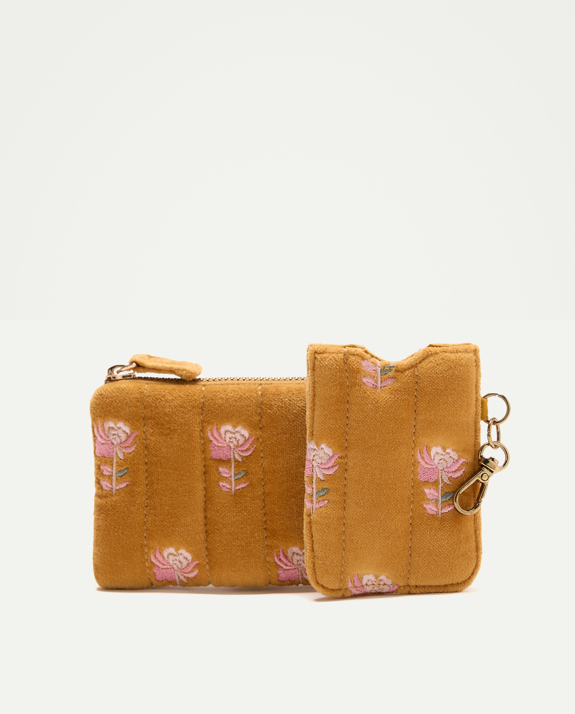 Pack de Porta-Chaves e Porta-Moedas a Condizer Mostarda-1