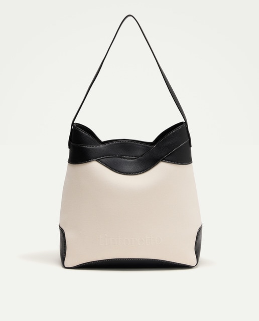 Imagem 0 de Mala Hobo de Lona com Trança