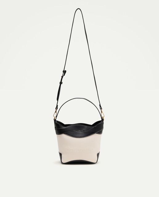 Imagem 0 de Mala Tipo Bucket de Lona com Trança