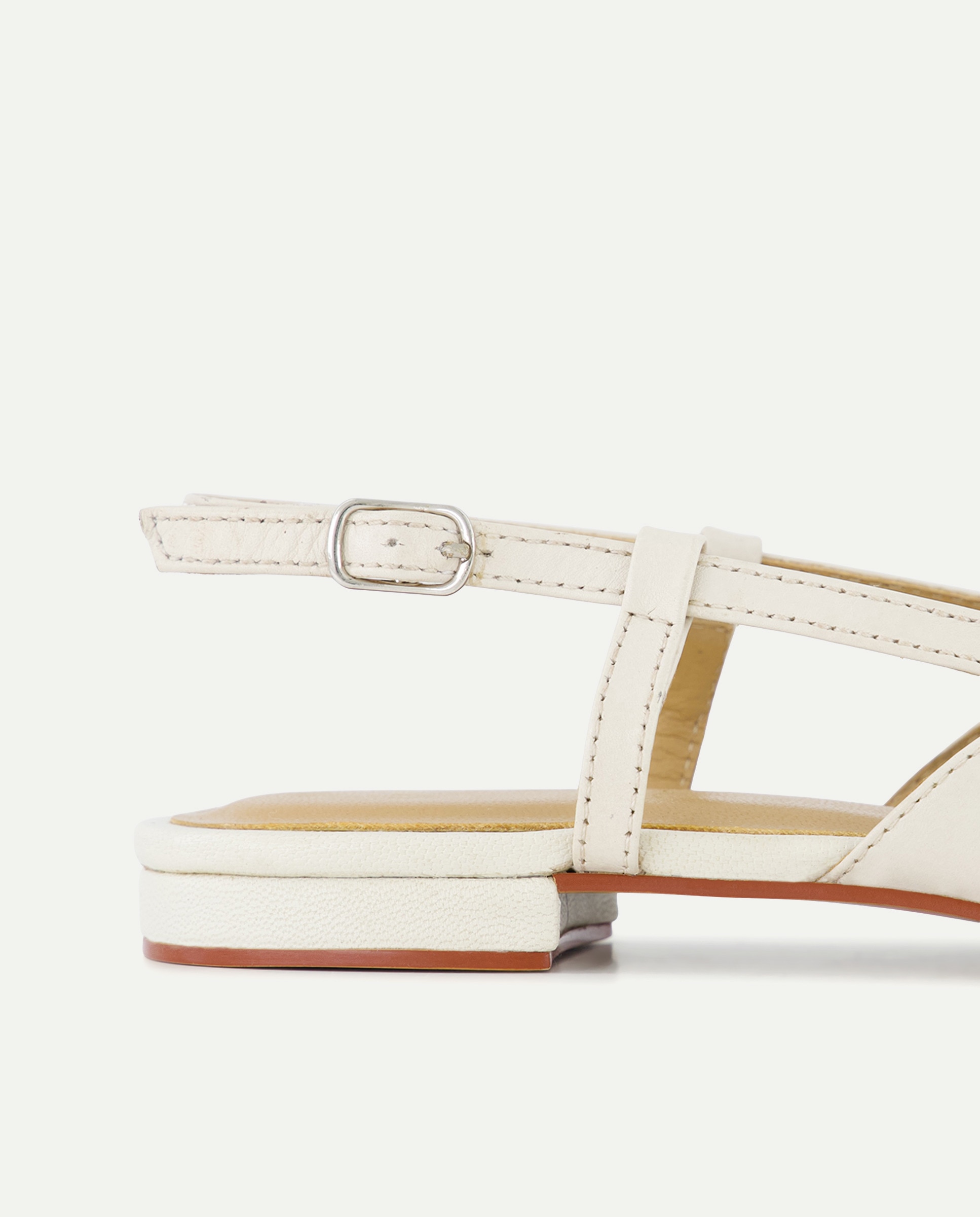 Zapato de mujer de piel destalonado puntera 740 Tabaco-5