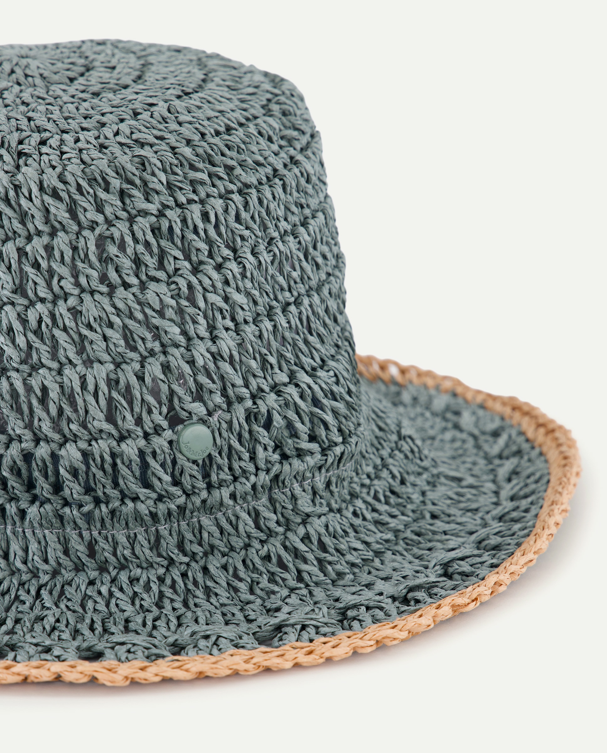 Chapéu Liso com Vivos em Contraste 400 Azul-2