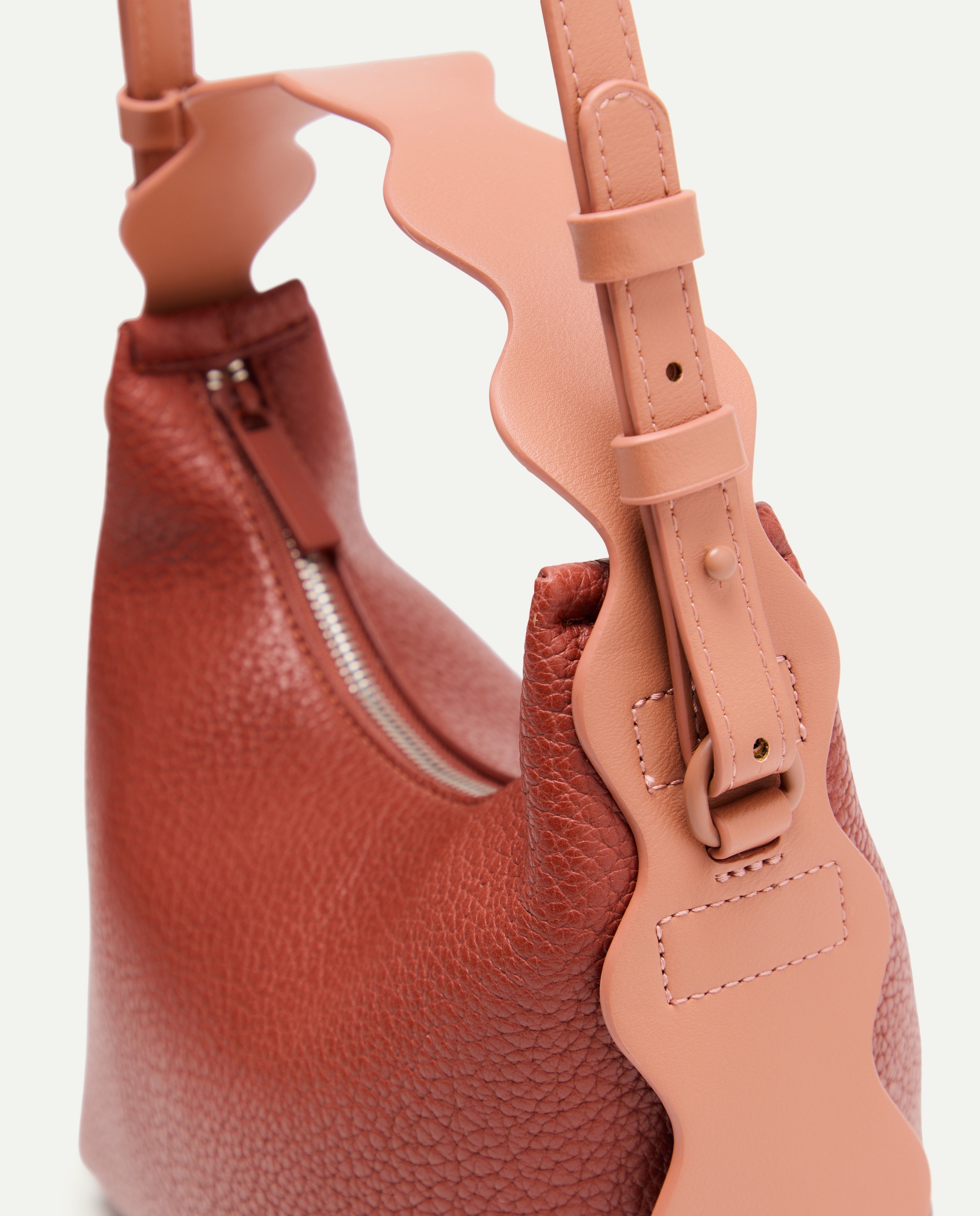 Mala de Mão com Alça Ondulada 770 Terracota-4