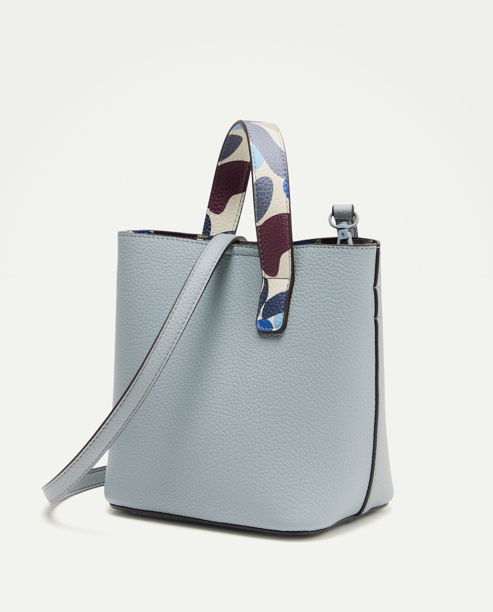 Mala de Mão e Tiracolo com Alça Estampada 400 Azul-2