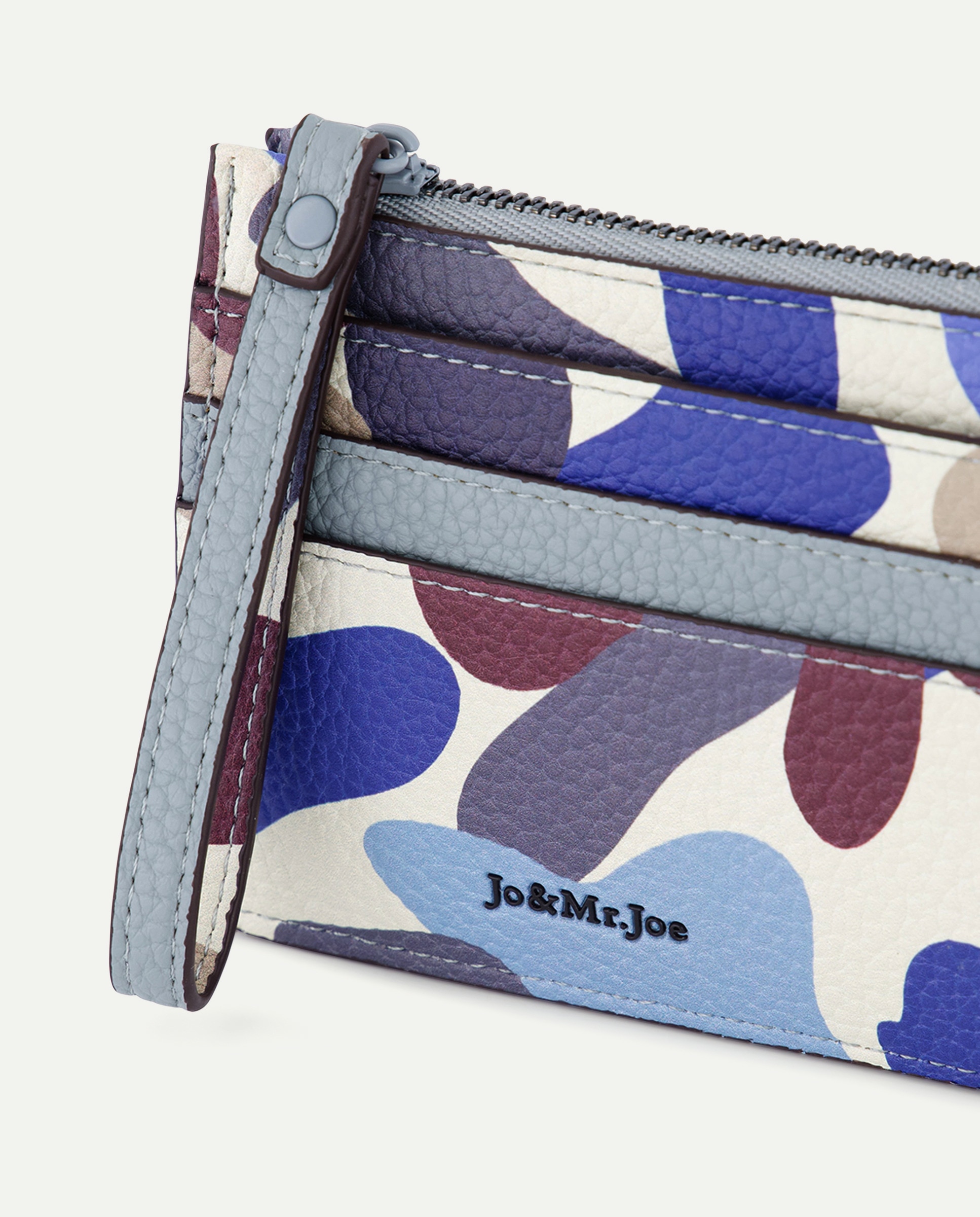 Porta-Cartões com Estampado Azul-3