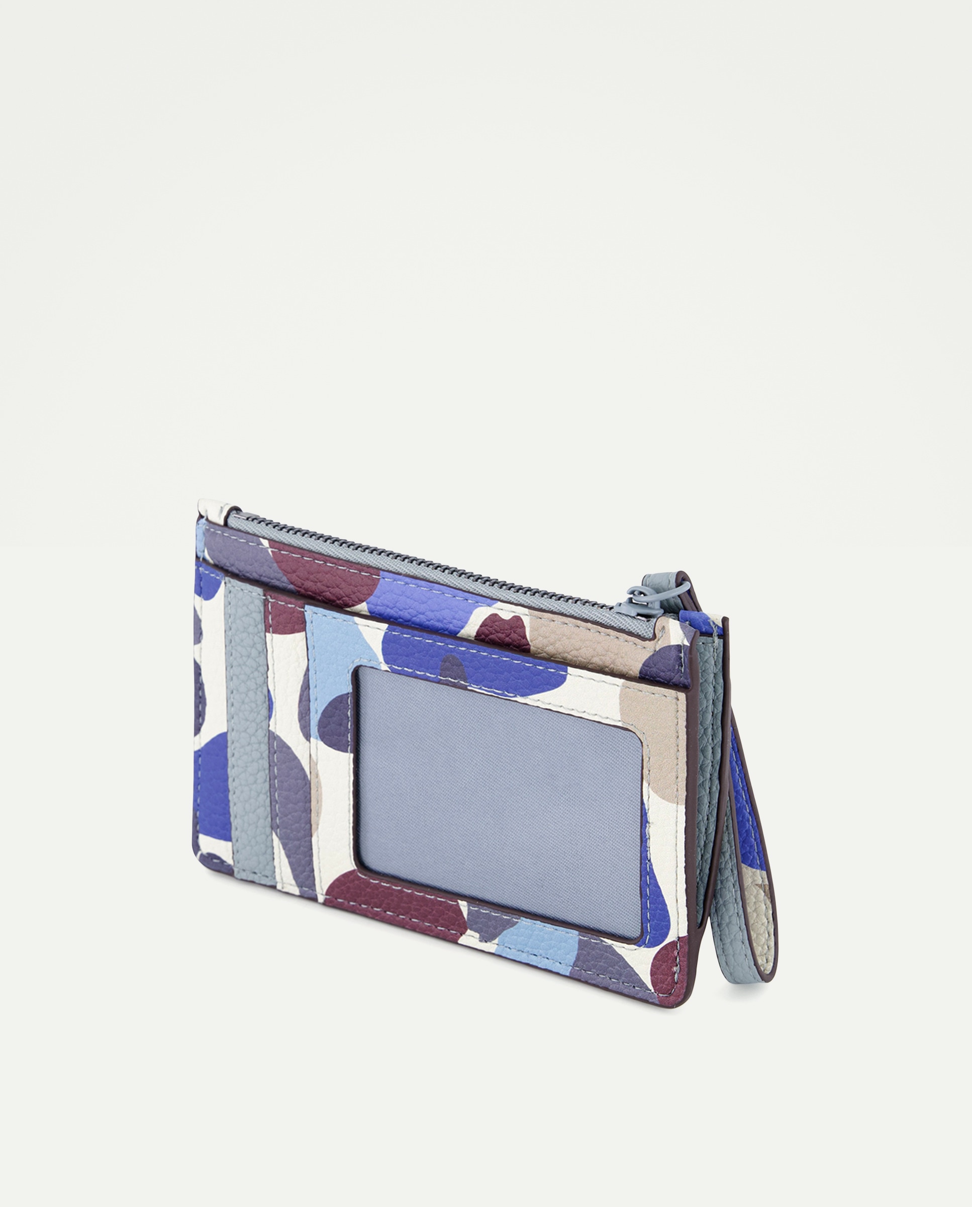 Porta-Cartões com Estampado Azul-2