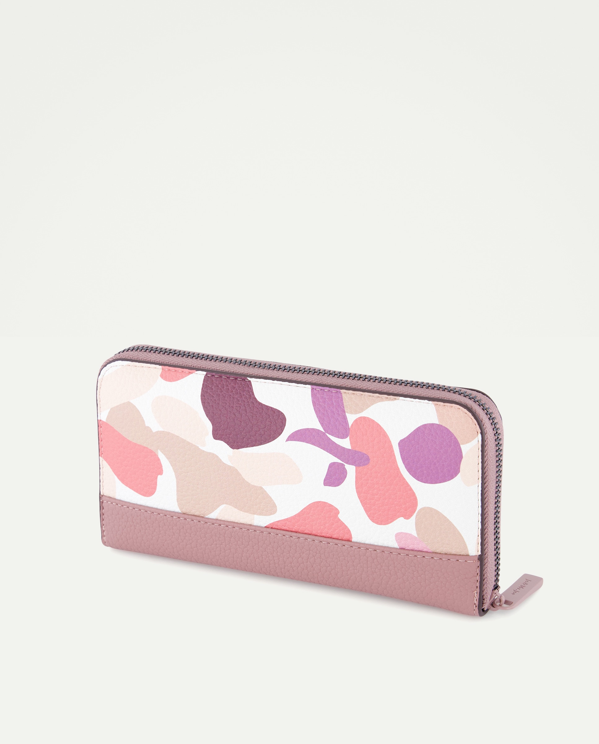 Carteira com Estampado Rosa-2