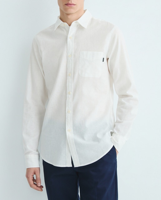 Imagen 0 de Camisa de hombre de manga larga, slim fit.