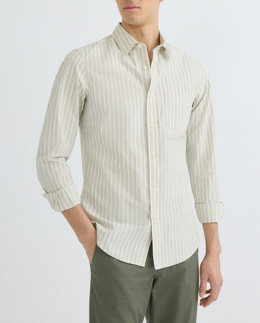 Imagen 0 de Camisa de hombre de manga larga, slim fit.