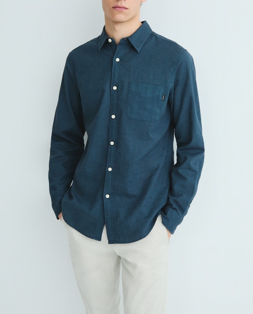 Imagen 0 de Camisa de hombre de manga larga, slim fit.