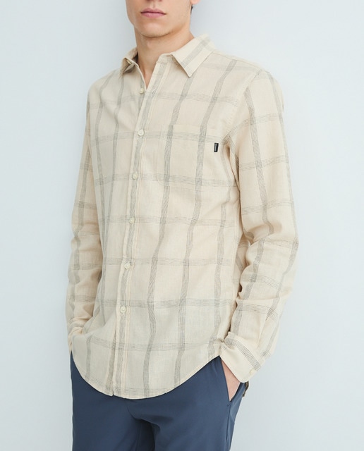 Imagen 0 de Camisa de hombre de manga larga, slim fit.