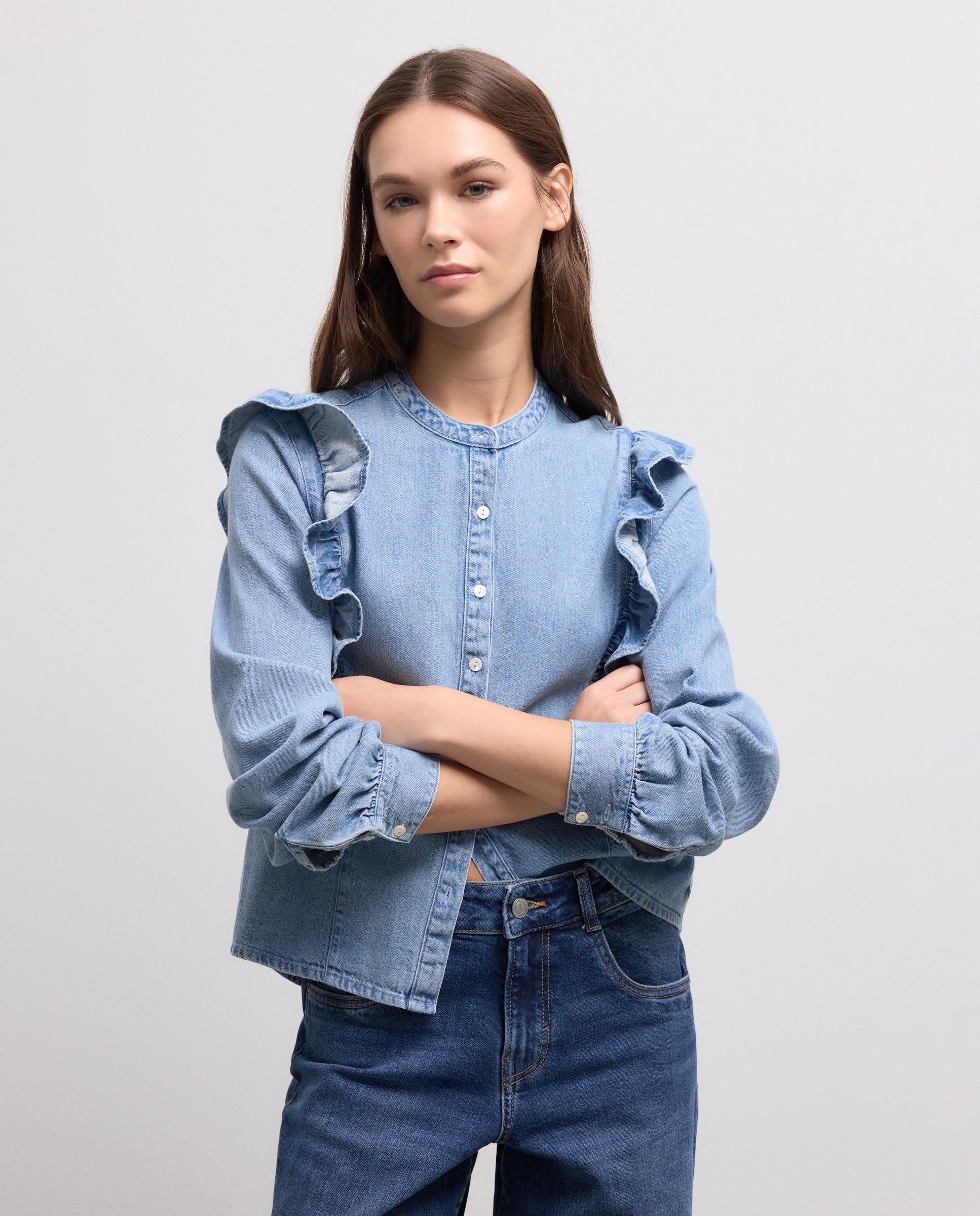 Imagem 0 de Camisa de Ganga Lisa