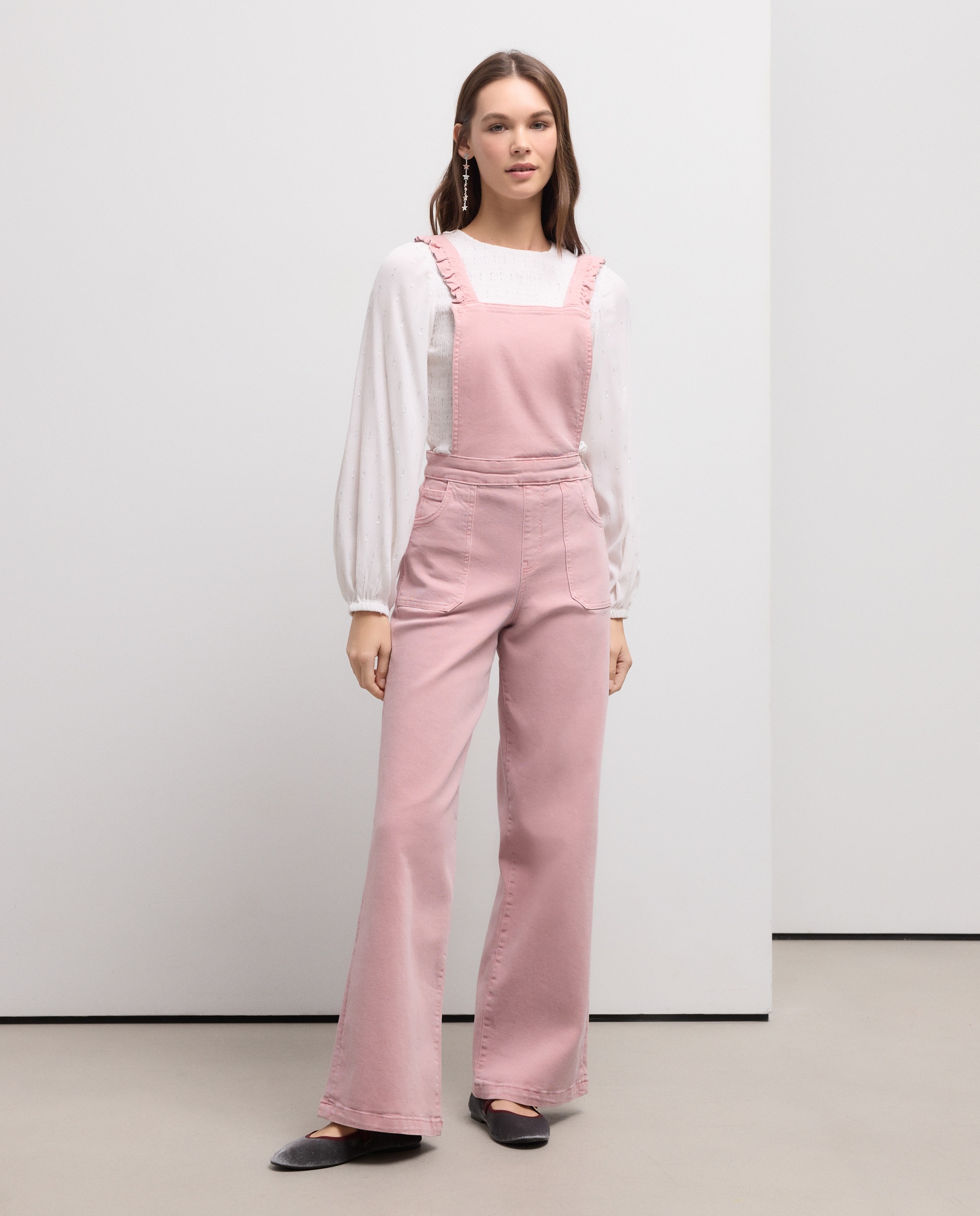 Jardineiras com Folhos 200 Rosa-1