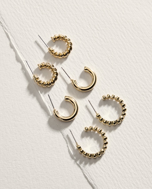 Imagem 0 de Pack de 3 Brincos de Argola