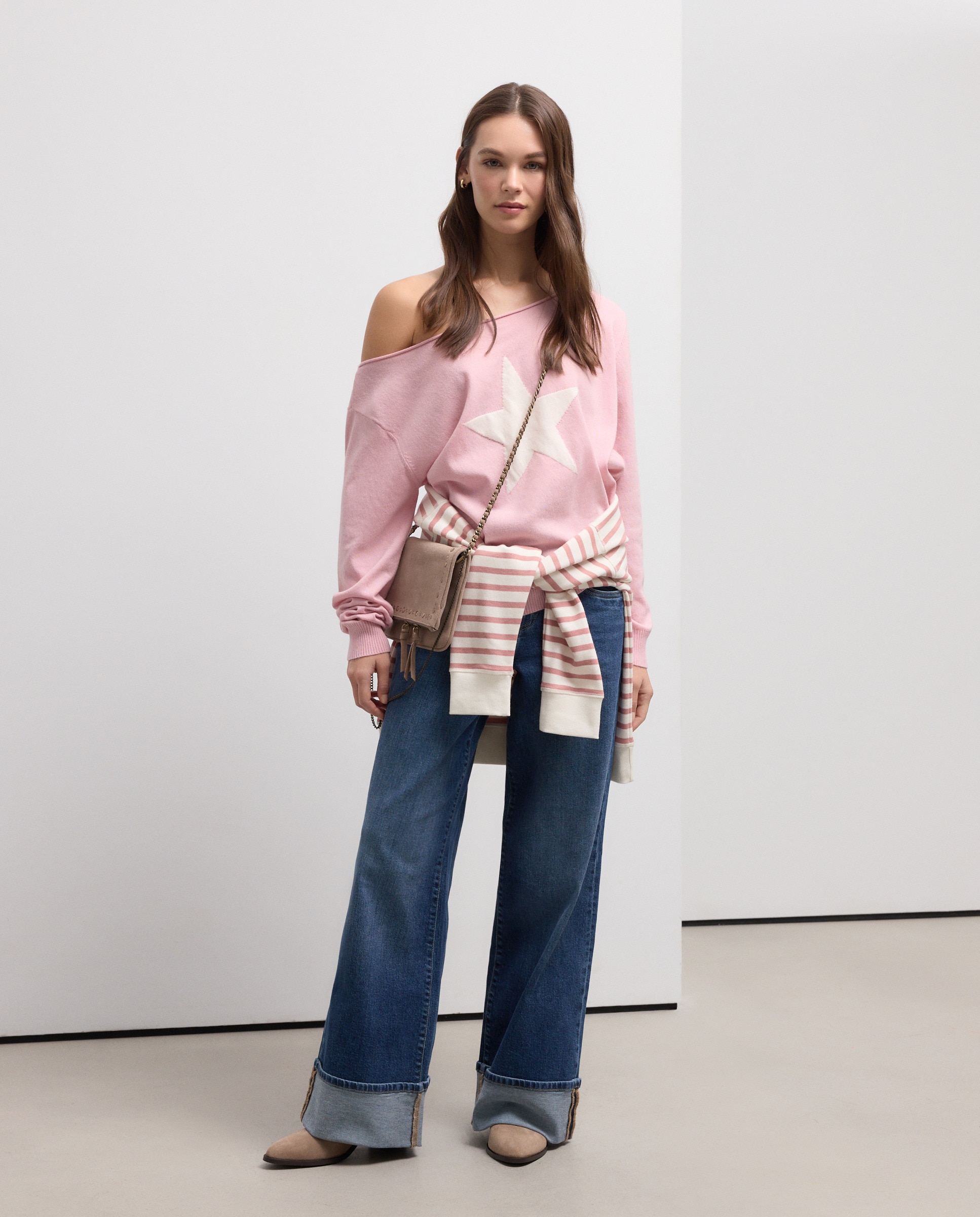 Imagem 0 de Camisola de Malha com Estrela Oversize