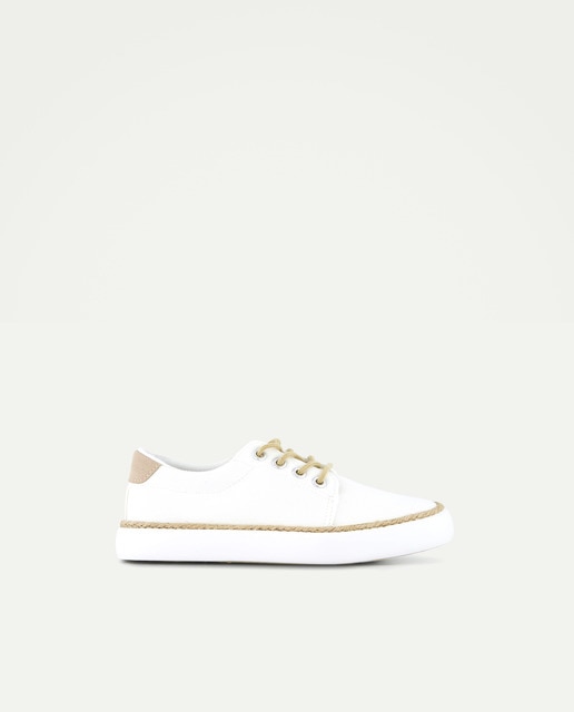 Imagen 0 de Deportivo lona bandeleta cordones con puntera redonda de niño