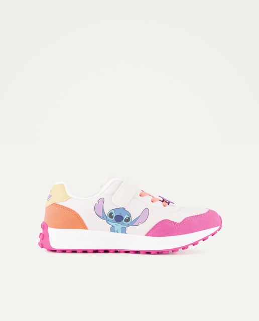 Imagen 0 de Deportivo paneles Stitch velcro puntera redonda de niña