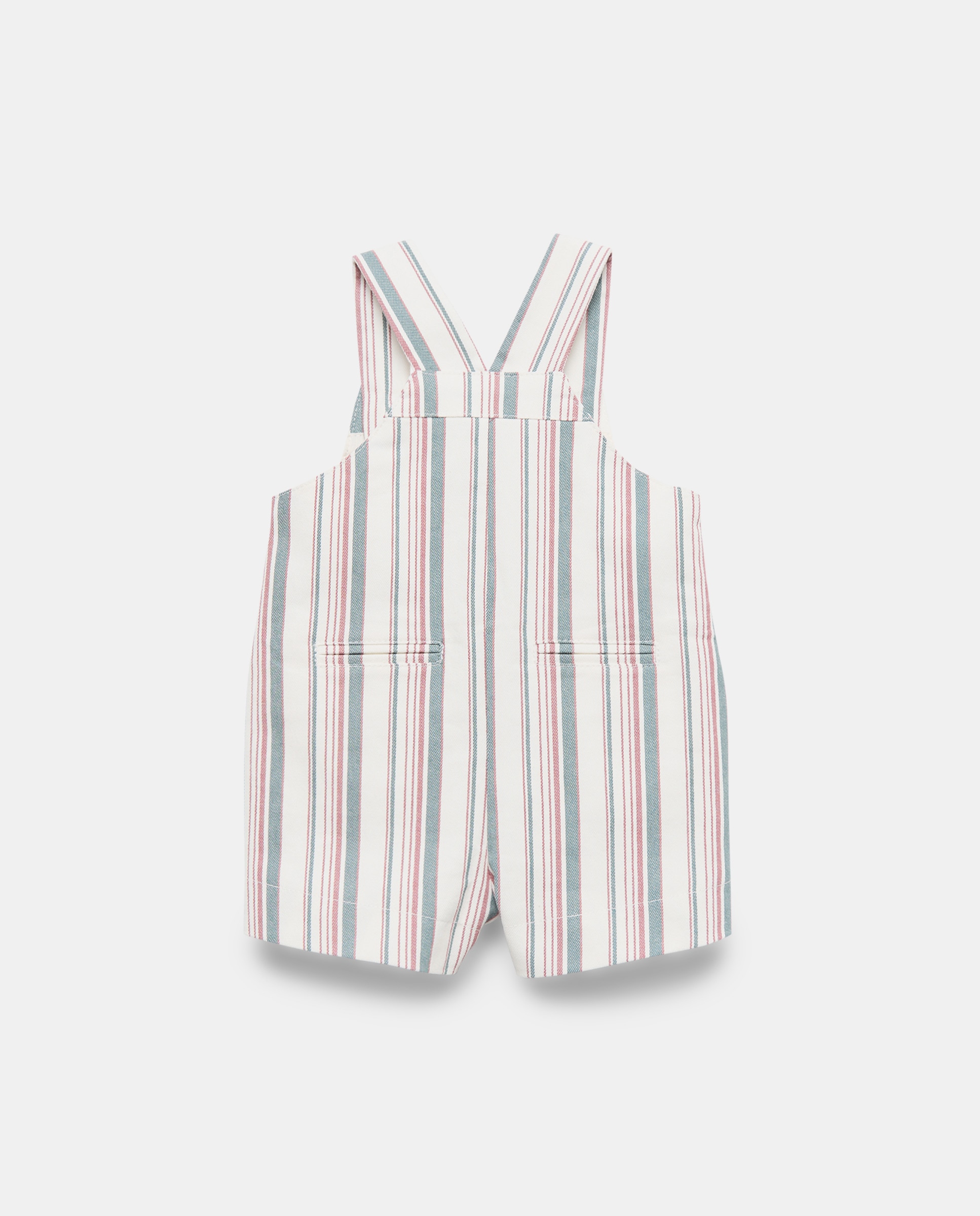 Jardineiras de Bebé Tipo Calções de Sarja Verde-2