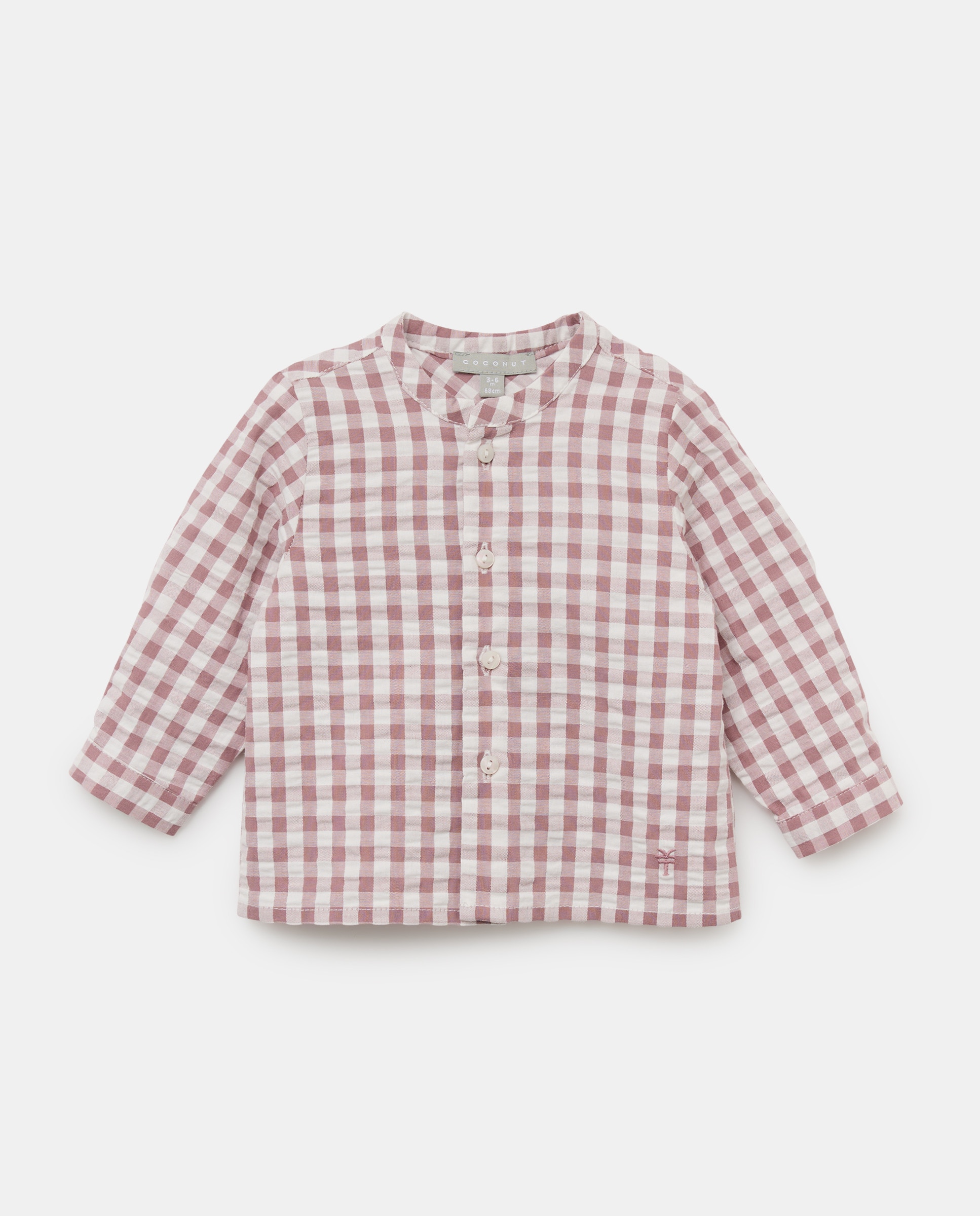Imagem 0 de Camisa de Bebé em Seersucker com Manga Comprida e Gola à Padre