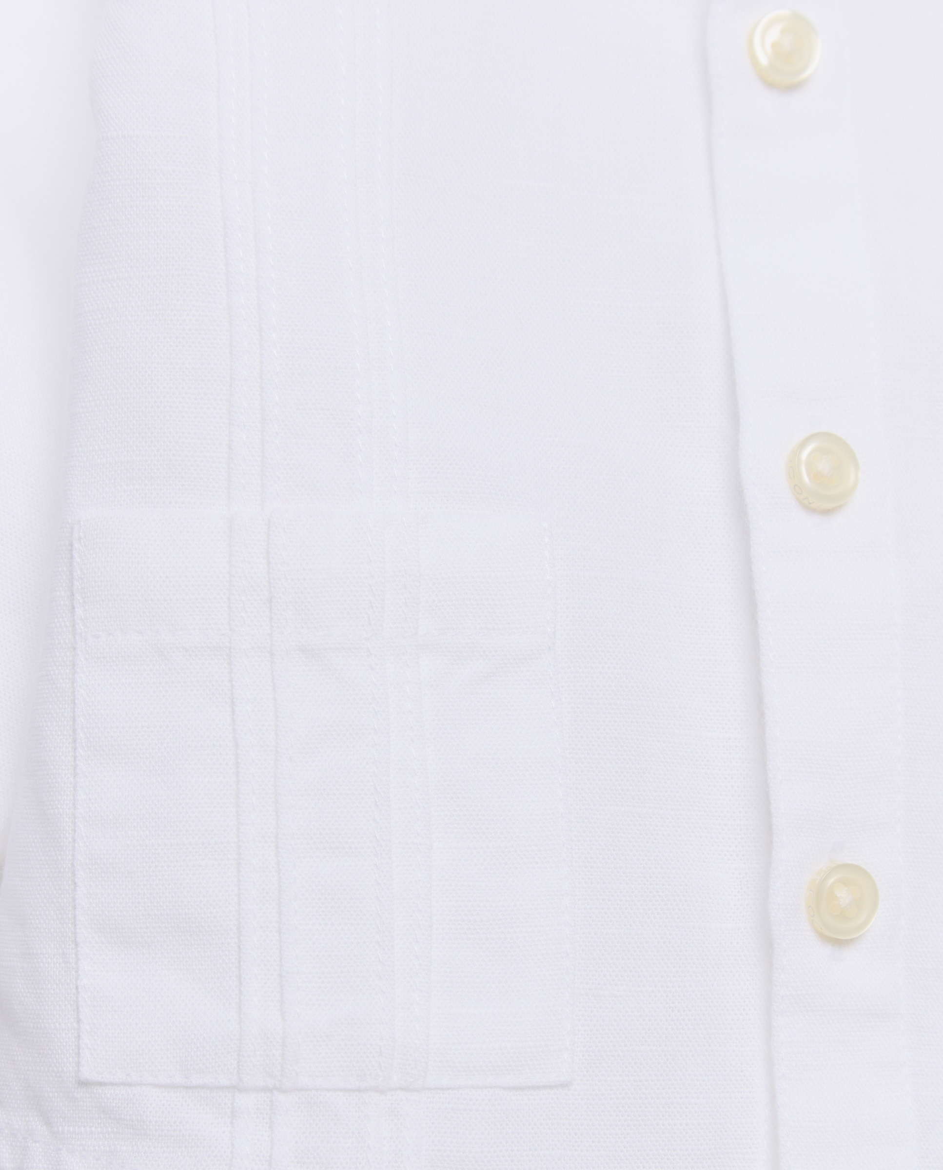 Camisa de Manga Comprida com Tira Guayabera de Bebé Branco-3
